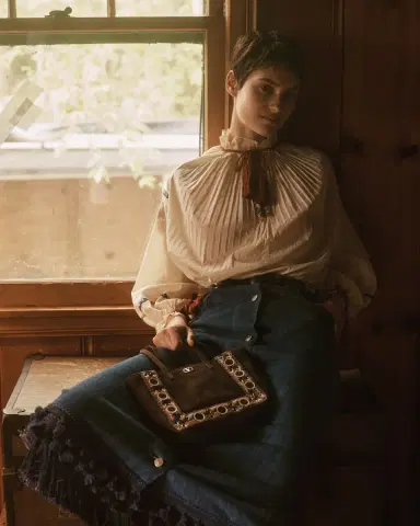 Valentino Garavani Nellcote Mirror-Embellished Suede Mini Tote Bag | Thumbnail 12 Valentino Garavani Nellcote Mirror-Embellished Suede Mini Tote Bag | Thumbnail 12
