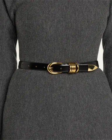 Déhanche Hollyhock Triple Wrap Calf Leather Medium Belt | Thumbnail 2 Déhanche Hollyhock Triple Wrap Calf Leather Medium Belt | Thumbnail 2