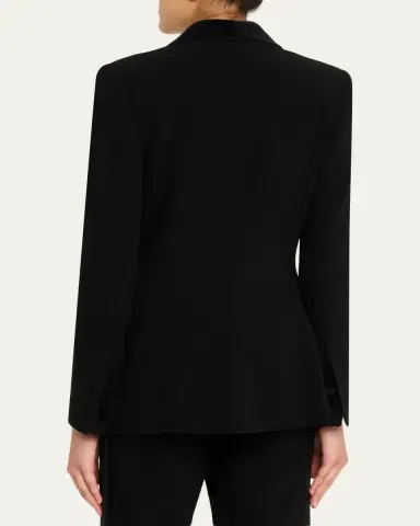 Sergio Hudson Velvet Shawl Collar Tuxedo Blazer | Thumbnail 3 Sergio Hudson Velvet Shawl Collar Tuxedo Blazer | Thumbnail 3