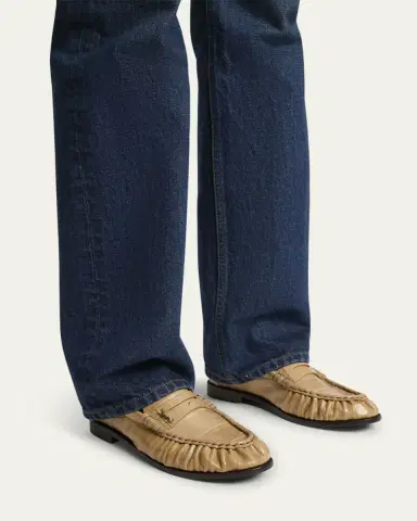 Saint Laurent Le Loafer Eel Leather Penny Loafers | Thumbnail 2 Saint Laurent Le Loafer Eel Leather Penny Loafers | Thumbnail 2