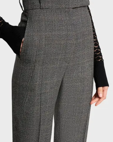 Lanvin High-Rise Check Cigarette Ankle Pants | Thumbnail 9 Lanvin High-Rise Check Cigarette Ankle Pants | Thumbnail 9