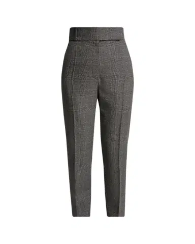 Lanvin High-Rise Check Cigarette Ankle Pants | Thumbnail 1 Lanvin High-Rise Check Cigarette Ankle Pants | Thumbnail 1