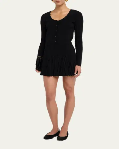 LoveShackFancy Martti Stretch Pointelle Cardigan | Thumbnail 2 LoveShackFancy Martti Stretch Pointelle Cardigan | Thumbnail 2