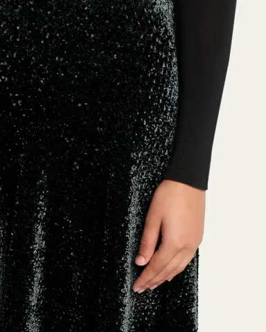 Alaïa Velvet A-Line Midi Skirt | Thumbnail 5 Alaïa Velvet A-Line Midi Skirt | Thumbnail 5