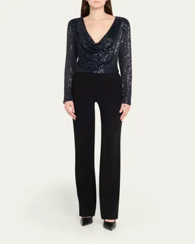 Ramy Brook Leon Sequined Cowl-Neck Blouse | Thumbnail 6 Ramy Brook Leon Sequined Cowl-Neck Blouse | Thumbnail 6