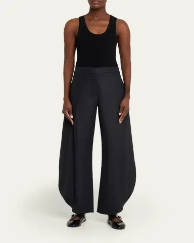Alaïa Wool Flannel Petal Pants | Thumbnail 2 Alaïa Wool Flannel Petal Pants | Thumbnail 2