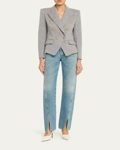 Balmain Double-Breasted Wool Blazer | Thumbnail 2 Balmain Double-Breasted Wool Blazer | Thumbnail 2