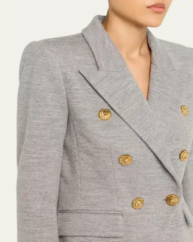 Balmain Double-Breasted Wool Blazer | Thumbnail 5 Balmain Double-Breasted Wool Blazer | Thumbnail 5