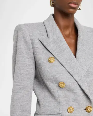 Balmain Double-Breasted Wool Blazer | Thumbnail 9 Balmain Double-Breasted Wool Blazer | Thumbnail 9