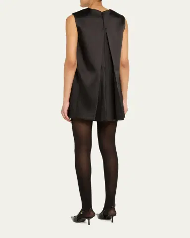 RÓHE Sculptural Satin Mini Cape Dress | Thumbnail 3 RÓHE Sculptural Satin Mini Cape Dress | Thumbnail 3