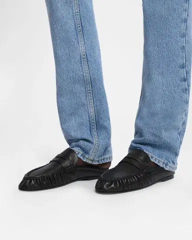 Saint Laurent Le Loafer Leather Penny Loafer Mules | Thumbnail 2 Saint Laurent Le Loafer Leather Penny Loafer Mules | Thumbnail 2