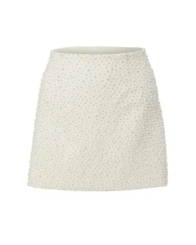 Carolina Herrera Pearly Embellished Mini Skirt | Thumbnail 1 Carolina Herrera Pearly Embellished Mini Skirt | Thumbnail 1