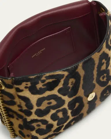 Saint Laurent Kate YSL Shoulder Bag in Leopard-Print Calf Hair | Thumbnail 4 Saint Laurent Kate YSL Shoulder Bag in Leopard-Print Calf Hair | Thumbnail 4