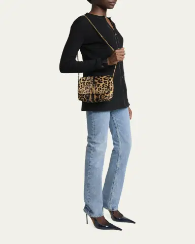 Saint Laurent Kate YSL Shoulder Bag in Leopard-Print Calf Hair | Thumbnail 5 Saint Laurent Kate YSL Shoulder Bag in Leopard-Print Calf Hair | Thumbnail 5