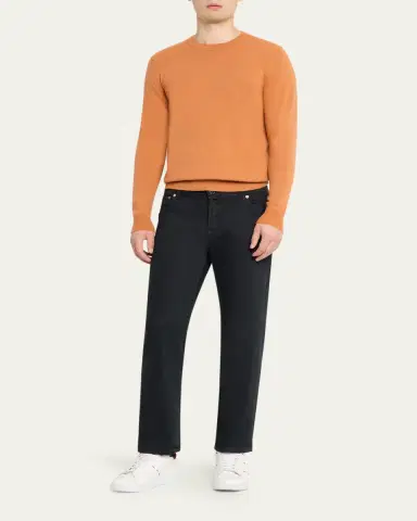 Kiton Men's 12GG Cashmere Knit Crewneck Sweater | Thumbnail 2 Kiton Men's 12GG Cashmere Knit Crewneck Sweater | Thumbnail 2