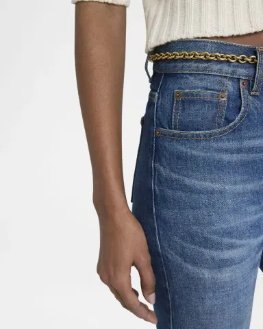 Chloé Denim Bootcut-Leg Split-Hem Pants | Thumbnail 9 Chloé Denim Bootcut-Leg Split-Hem Pants | Thumbnail 9