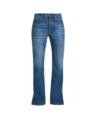 Chloé Denim Bootcut-Leg Split-Hem Pants | Thumbnail 1 Chloé Denim Bootcut-Leg Split-Hem Pants | Thumbnail 1