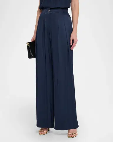 Ramy Brook Russell Satin Wide-Leg Pants | Thumbnail 2 Ramy Brook Russell Satin Wide-Leg Pants | Thumbnail 2