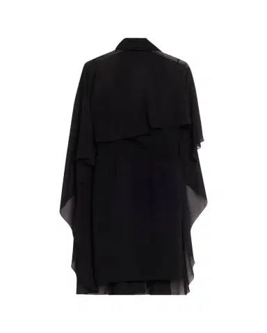 Rickie Freeman for Teri Jon Chiffon Tie-Neck Cape Slip Dress | Thumbnail 1 Rickie Freeman for Teri Jon Chiffon Tie-Neck Cape Slip Dress | Thumbnail 1