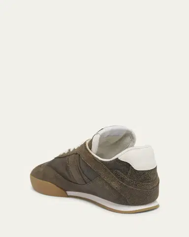 Chloé Kick Crackled Leather Retro Low-Top Sneakers | Thumbnail 2 Chloé Kick Crackled Leather Retro Low-Top Sneakers | Thumbnail 2