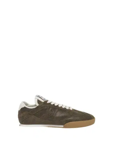 Chloé Kick Crackled Leather Retro Low-Top Sneakers | Thumbnail 1 Chloé Kick Crackled Leather Retro Low-Top Sneakers | Thumbnail 1
