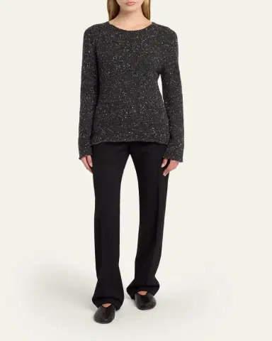 The Row Maira Speckled Cashmere Sweater | Thumbnail 2 The Row Maira Speckled Cashmere Sweater | Thumbnail 2