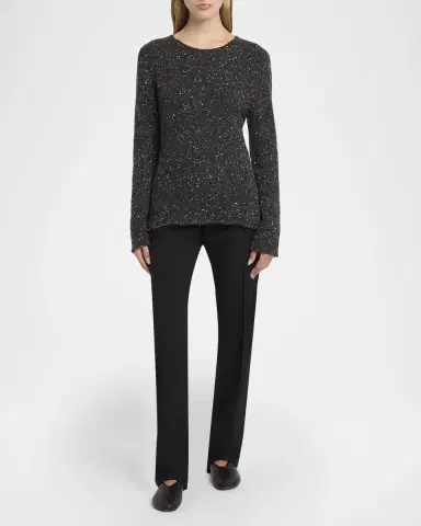 The Row Maira Speckled Cashmere Sweater | Thumbnail 6 The Row Maira Speckled Cashmere Sweater | Thumbnail 6