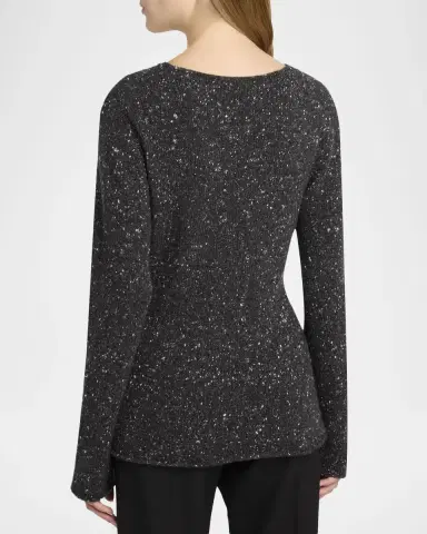 The Row Maira Speckled Cashmere Sweater | Thumbnail 7 The Row Maira Speckled Cashmere Sweater | Thumbnail 7