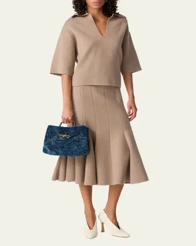 Bottega Veneta Andiamo Small Shearling Top-Handle Bag | Thumbnail 2 Bottega Veneta Andiamo Small Shearling Top-Handle Bag | Thumbnail 2