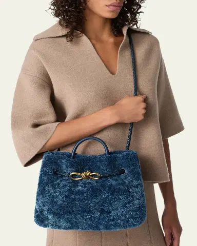 Bottega Veneta Andiamo Small Shearling Top-Handle Bag | Thumbnail 5 Bottega Veneta Andiamo Small Shearling Top-Handle Bag | Thumbnail 5
