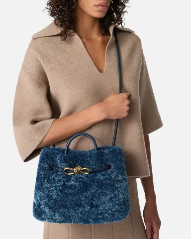 Bottega Veneta Andiamo Small Shearling Top-Handle Bag | Thumbnail 9 Bottega Veneta Andiamo Small Shearling Top-Handle Bag | Thumbnail 9