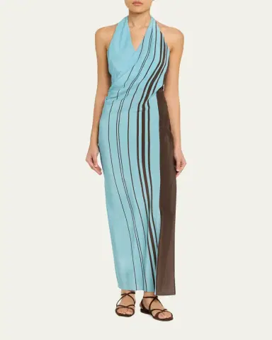 SIR. Rioja Halter Scarf Maxi Dress | Thumbnail 2 SIR. Rioja Halter Scarf Maxi Dress | Thumbnail 2
