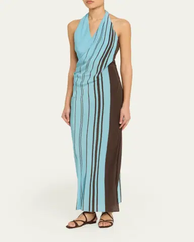 SIR. Rioja Halter Scarf Maxi Dress | Thumbnail 4 SIR. Rioja Halter Scarf Maxi Dress | Thumbnail 4