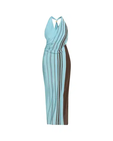 SIR. Rioja Halter Scarf Maxi Dress | Thumbnail 1 SIR. Rioja Halter Scarf Maxi Dress | Thumbnail 1