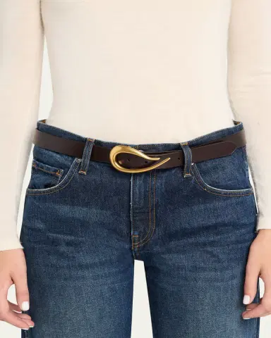 TWP Medium Leather Belt with Snake Buckle | Thumbnail 2 TWP Medium Leather Belt with Snake Buckle | Thumbnail 2
