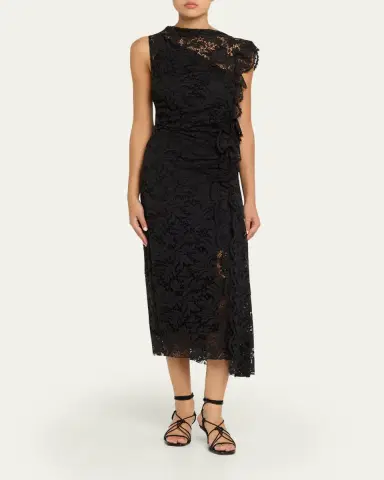 A.L.C. Astrid Draped Lace Dress | Thumbnail 2 A.L.C. Astrid Draped Lace Dress | Thumbnail 2