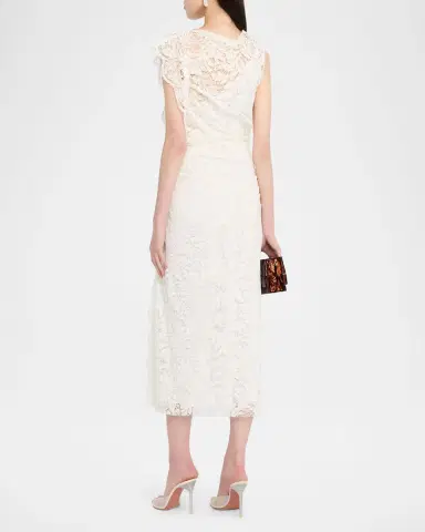 A.L.C. Astrid Draped Lace Dress | Thumbnail 11 A.L.C. Astrid Draped Lace Dress | Thumbnail 11