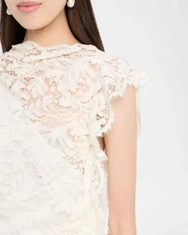 A.L.C. Astrid Draped Lace Dress | Thumbnail 13 A.L.C. Astrid Draped Lace Dress | Thumbnail 13