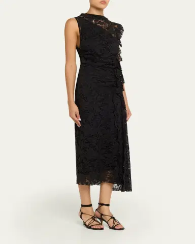 A.L.C. Astrid Draped Lace Dress | Thumbnail 4 A.L.C. Astrid Draped Lace Dress | Thumbnail 4