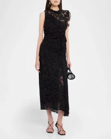 A.L.C. Astrid Draped Lace Dress | Thumbnail 6 A.L.C. Astrid Draped Lace Dress | Thumbnail 6