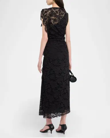 A.L.C. Astrid Draped Lace Dress | Thumbnail 7 A.L.C. Astrid Draped Lace Dress | Thumbnail 7