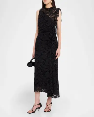 A.L.C. Astrid Draped Lace Dress | Thumbnail 8 A.L.C. Astrid Draped Lace Dress | Thumbnail 8