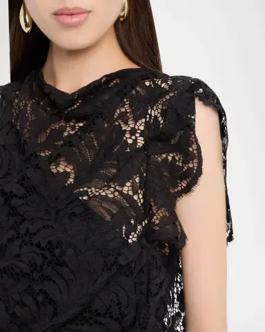 A.L.C. Astrid Draped Lace Dress | Thumbnail 9 A.L.C. Astrid Draped Lace Dress | Thumbnail 9