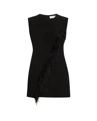 A.L.C. Beck Feather-Trim Mini Dress | Thumbnail 1 A.L.C. Beck Feather-Trim Mini Dress | Thumbnail 1