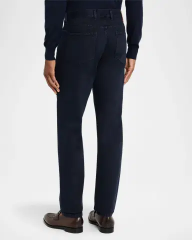 ZEGNA Men's Slim-Fit Marbled Cotton Five-Pocket Pants | Thumbnail 2 ZEGNA Men's Slim-Fit Marbled Cotton Five-Pocket Pants | Thumbnail 2