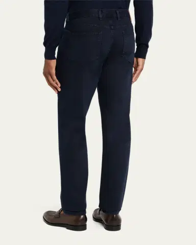 ZEGNA Men's Slim-Fit Marbled Cotton Five-Pocket Pants | Thumbnail 7 ZEGNA Men's Slim-Fit Marbled Cotton Five-Pocket Pants | Thumbnail 7