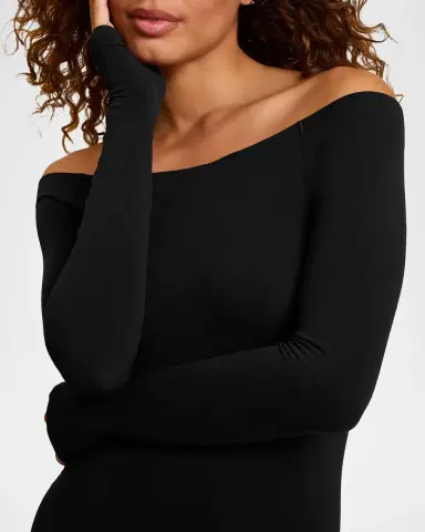 Commando Ballet Off-Shoulder Microfiber Bodysuit | Thumbnail 3 Commando Ballet Off-Shoulder Microfiber Bodysuit | Thumbnail 3