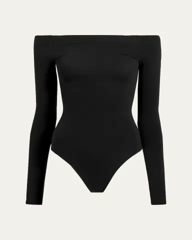 Commando Ballet Off-Shoulder Microfiber Bodysuit | Thumbnail 9 Commando Ballet Off-Shoulder Microfiber Bodysuit | Thumbnail 9