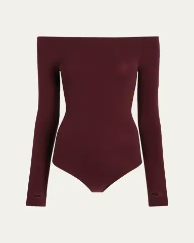 Commando Ballet Off-Shoulder Microfiber Bodysuit | Thumbnail 10 Commando Ballet Off-Shoulder Microfiber Bodysuit | Thumbnail 10