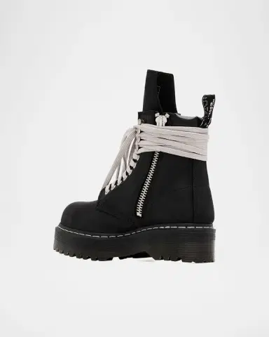 Rick Owens x Dr. Martens Quad Sole Steel Toe Leather Ankle Boots | Thumbnail 4 Rick Owens x Dr. Martens Quad Sole Steel Toe Leather Ankle Boots | Thumbnail 4